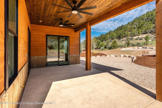 129 Sage Meadow Rd, Glenwood Springs, CO 81601 - view of patio featuring a ceiling fan