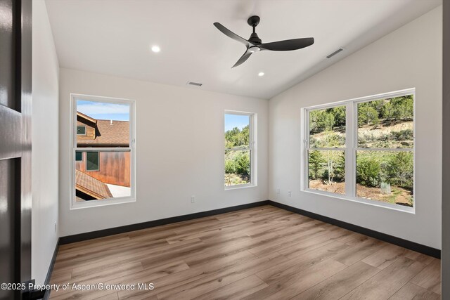 129 Sage Meadow Rd, Glenwood Springs, CO 81601 - unfurnished room with visible vents, vaulted ceiling, and a wealth of natural light