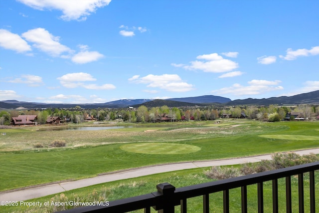 4034 Crystal Bridge Dr, Carbondale, CO 81623 - surrounding community featuring a water and mountain view, golf course view, and a yard