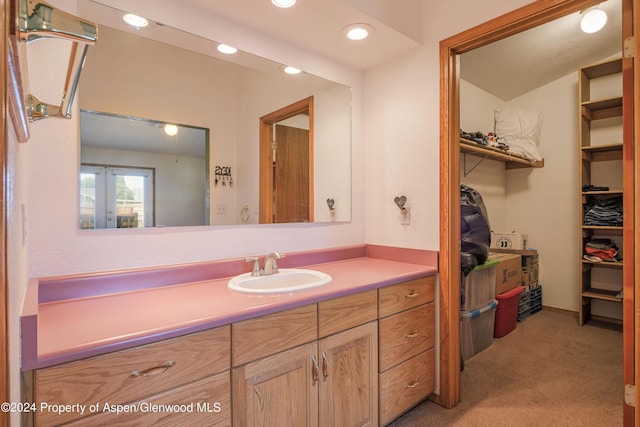 bathroom featuring vanity