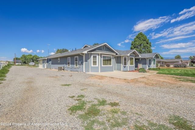 single story home with a patio