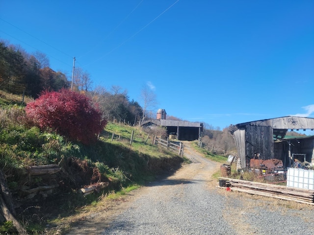 view of road