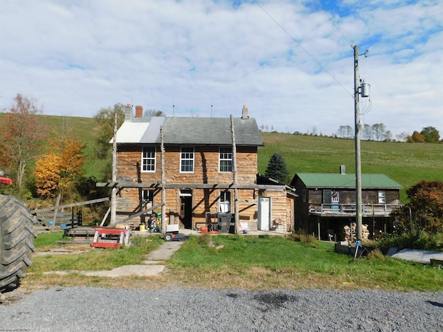 view of rear view of property