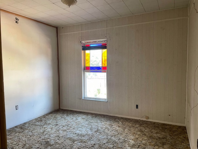 unfurnished room with carpet floors