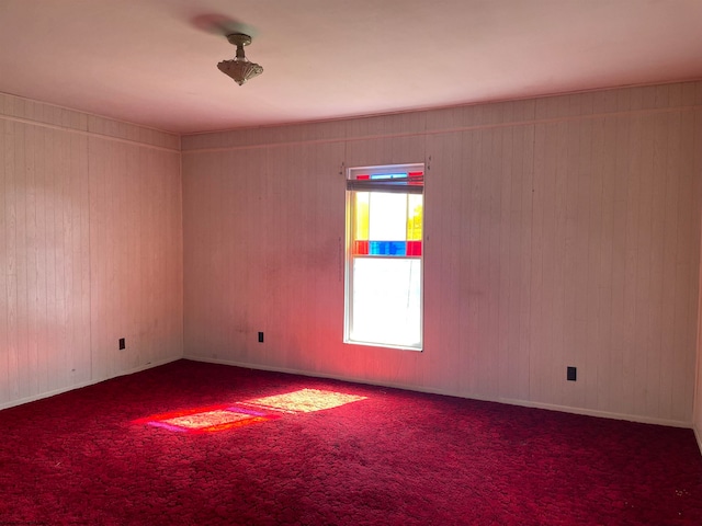 unfurnished room with carpet flooring