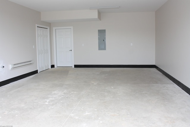 spare room featuring baseboard heating