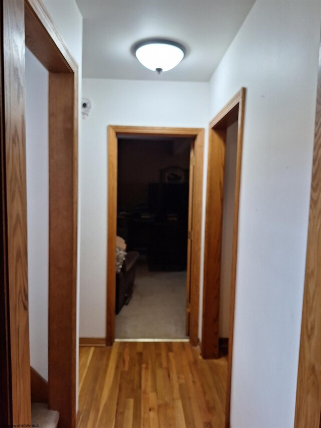583 Gallop Run Rd, Lost Creek, WV 26385 - corridor with light wood-type flooring