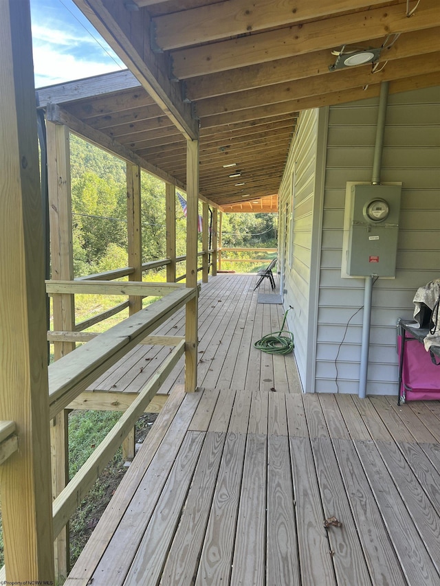 view of wooden terrace