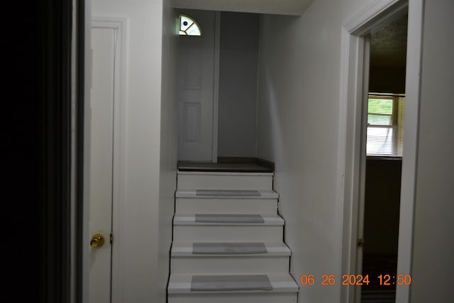 view of stairs