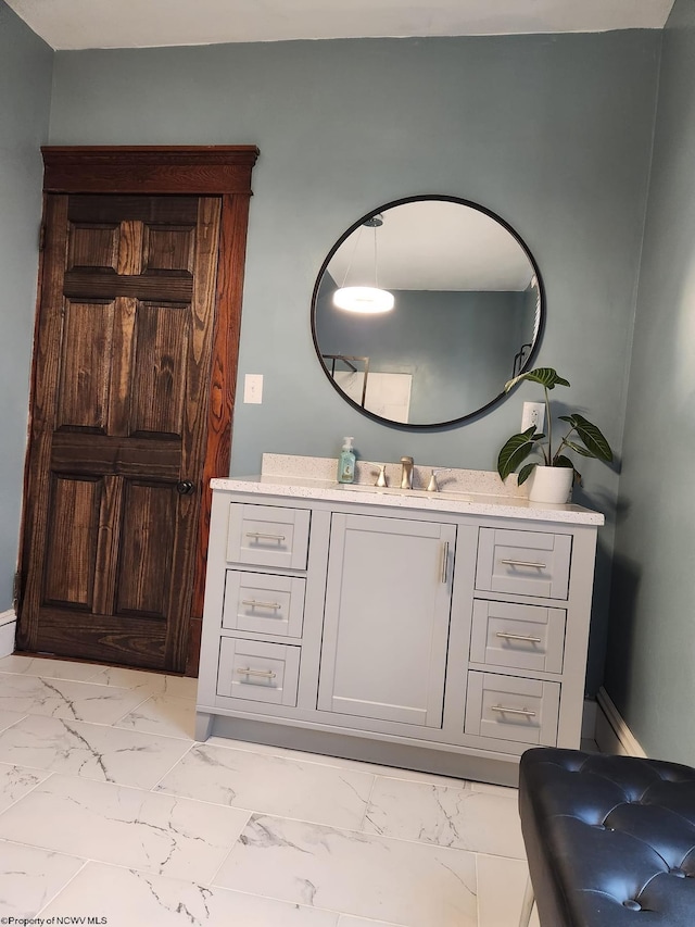 bathroom with vanity