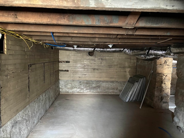 view of basement