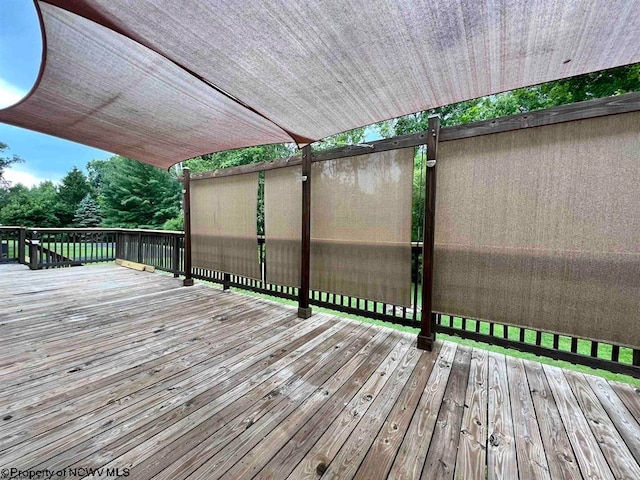 view of wooden terrace