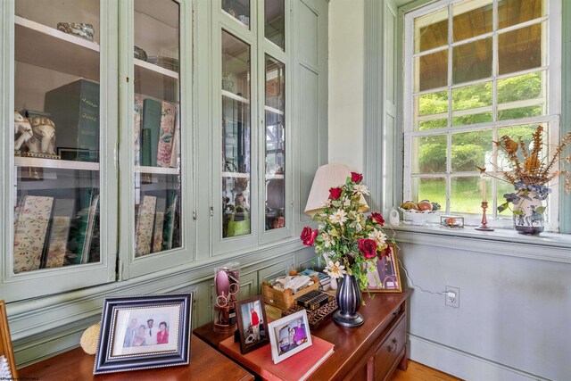 sunroom featuring baseboard heating