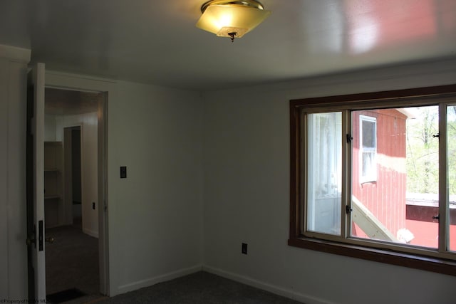 view of carpeted empty room