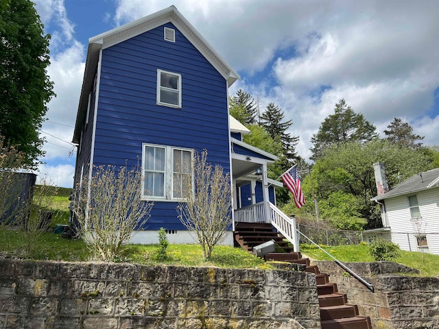 view of front of home