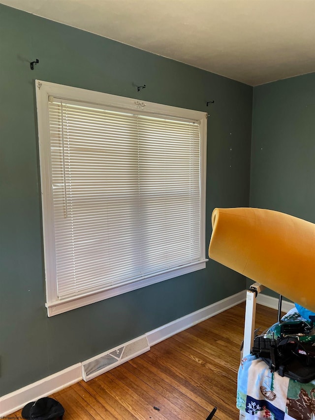 misc room featuring dark hardwood / wood-style flooring