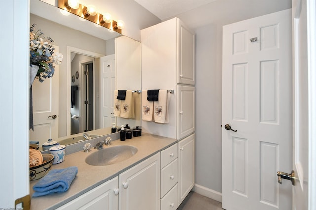 bathroom featuring vanity