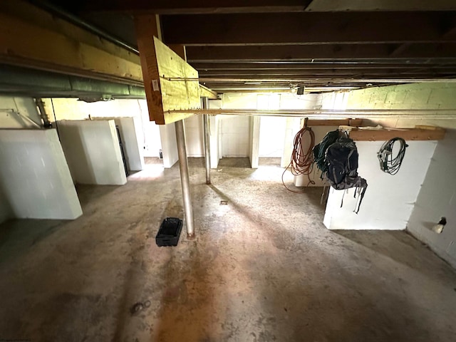 view of basement