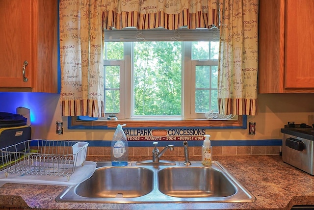 kitchen featuring sink