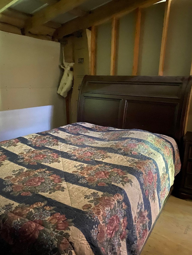 bedroom featuring light hardwood / wood-style floors