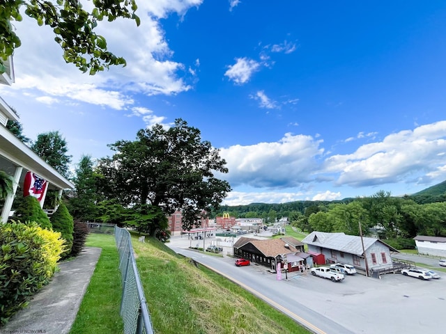 view of parking / parking lot