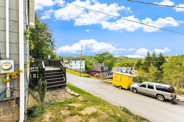 view of road