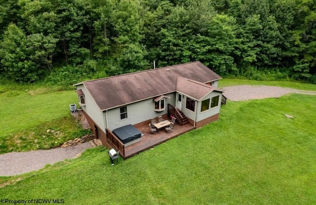 birds eye view of property