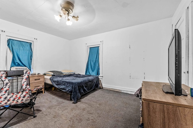 bedroom with carpet floors