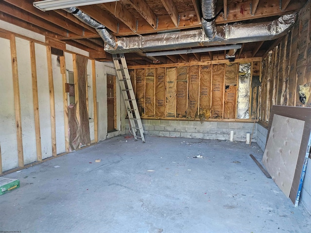 view of basement