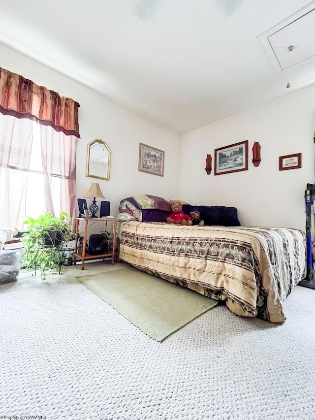 bedroom with carpet floors