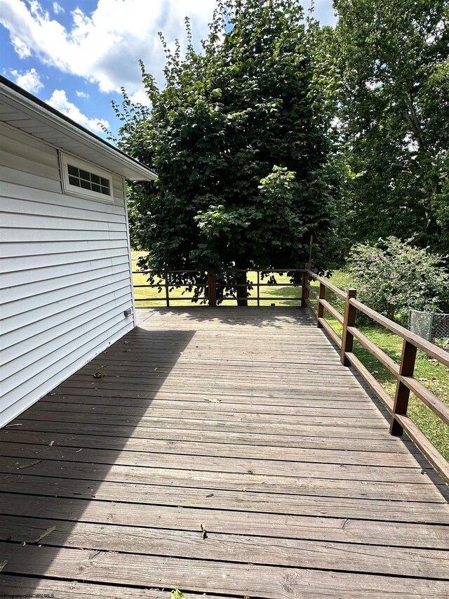 view of deck