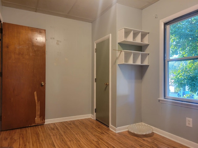 unfurnished bedroom featuring light hardwood / wood-style flooring