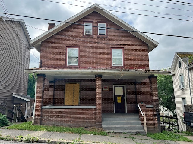 view of front of house featuring covered porch