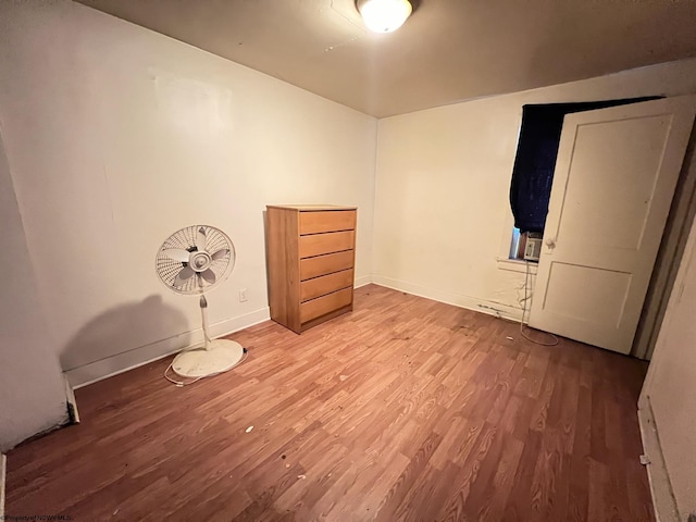 unfurnished bedroom featuring light hardwood / wood-style floors