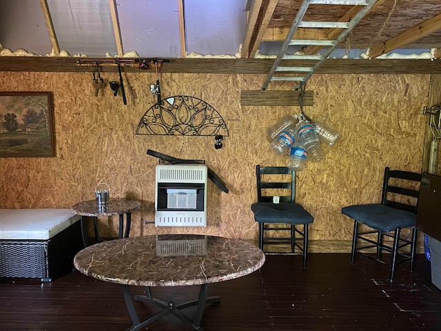 dining space featuring hardwood / wood-style flooring