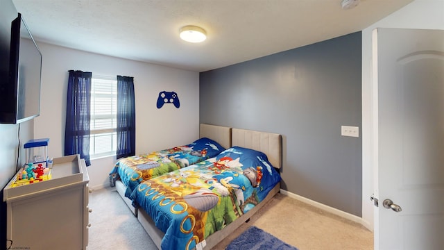 bedroom featuring carpet flooring