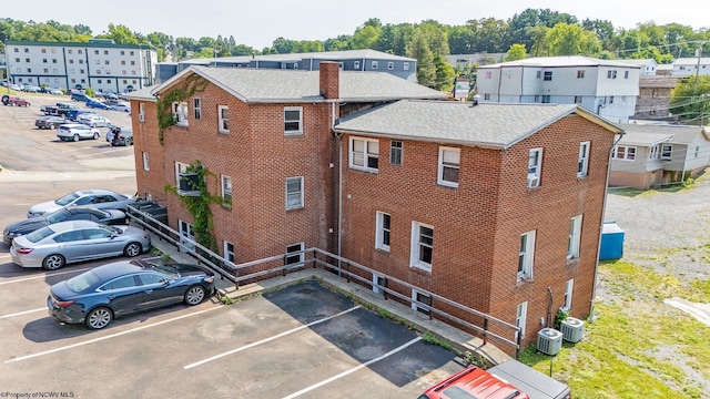 view of building exterior featuring cooling unit