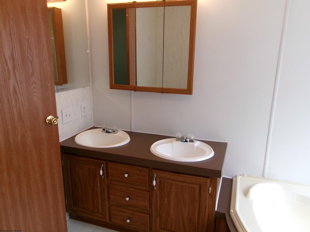 bathroom with vanity