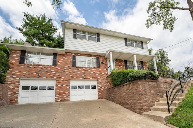 front facade featuring a garage