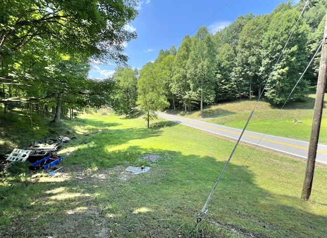 view of property's community featuring a yard