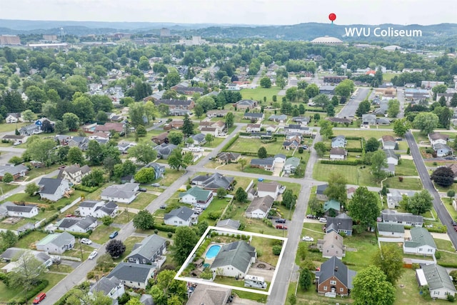 birds eye view of property featuring a residential view