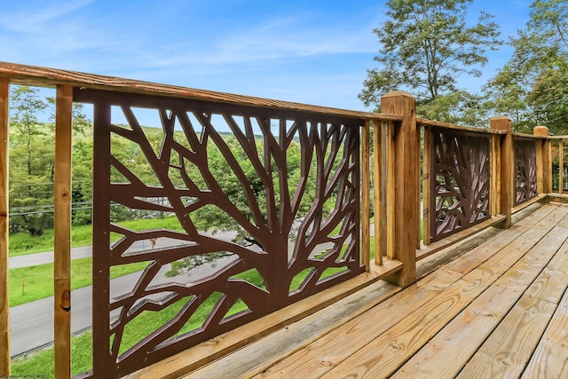 view of wooden terrace