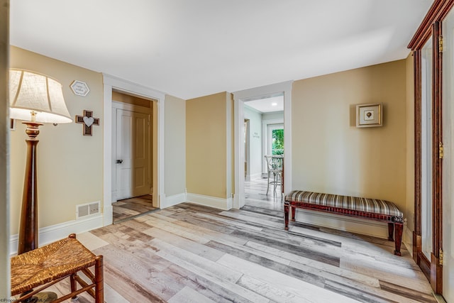 interior space featuring hardwood / wood-style floors