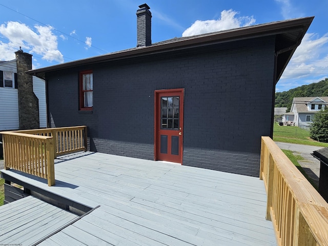 view of wooden terrace