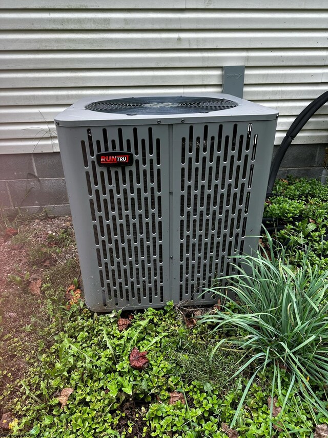 exterior details with central AC unit