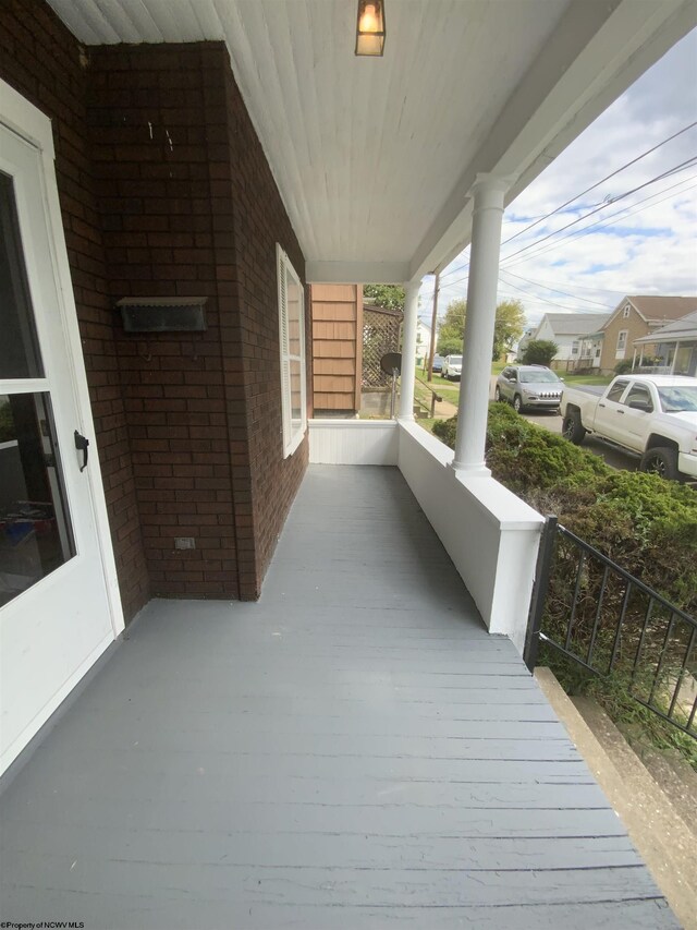 view of patio / terrace with a porch