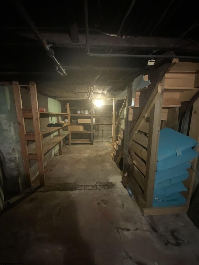 view of basement