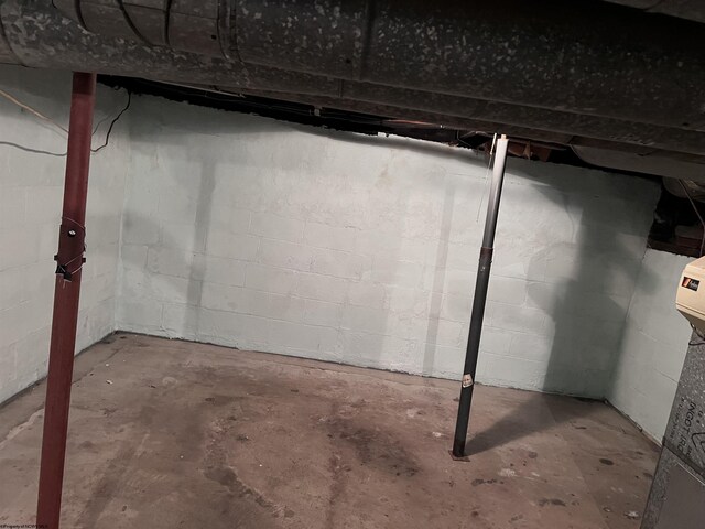 view of basement