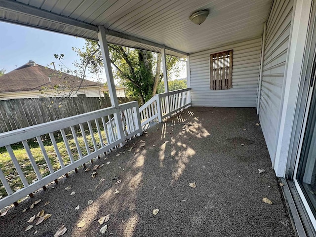 view of patio / terrace with fence