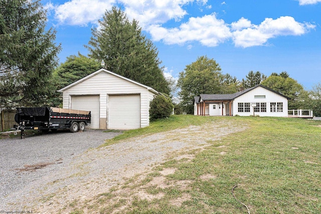 exterior space featuring a yard